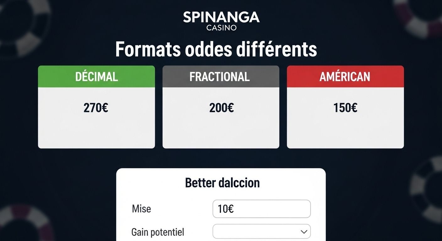 Formats de cotes betting platform